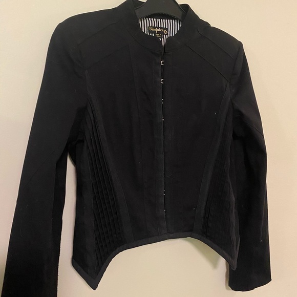 Blue Juice size 14 Black Sculptured Jacket - Picture 5 of 13
